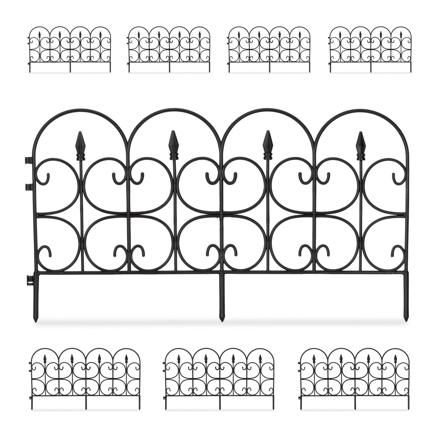 Bed edge plastic set of 8