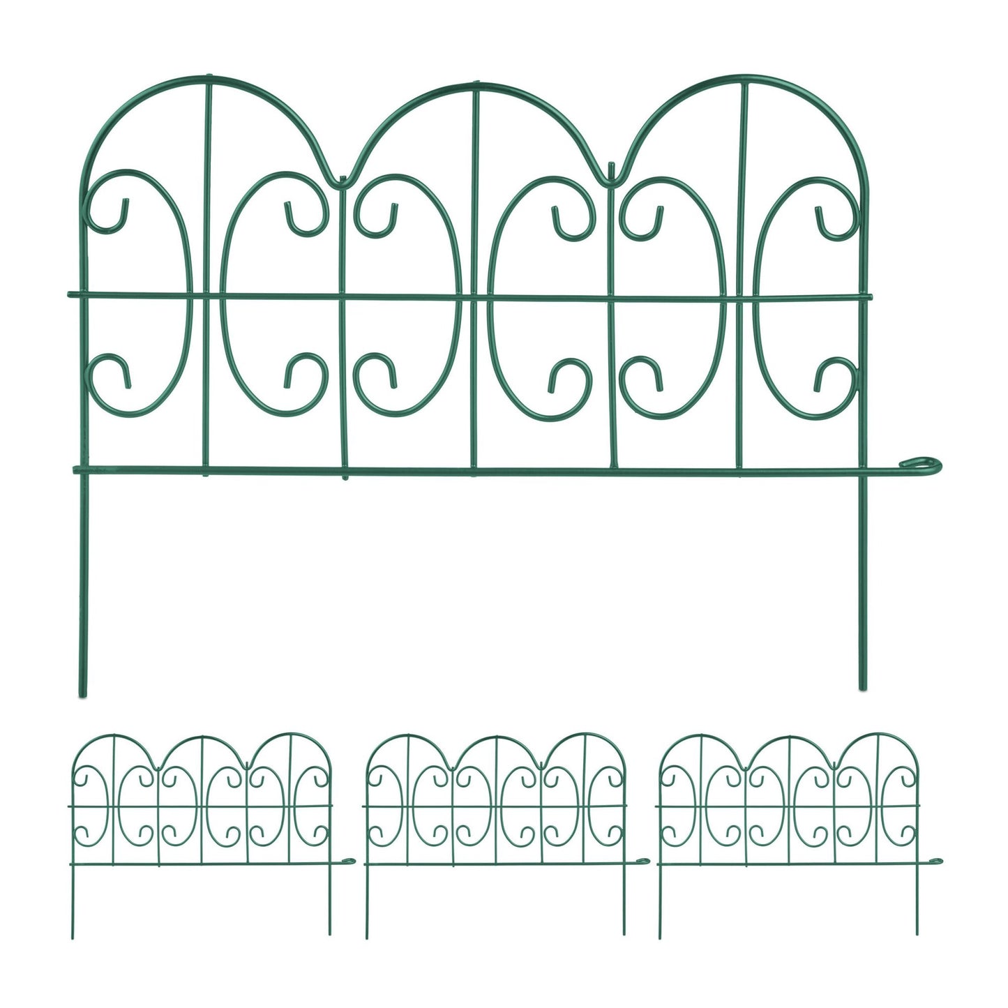 Bed edge strips in metal, 4 pcs