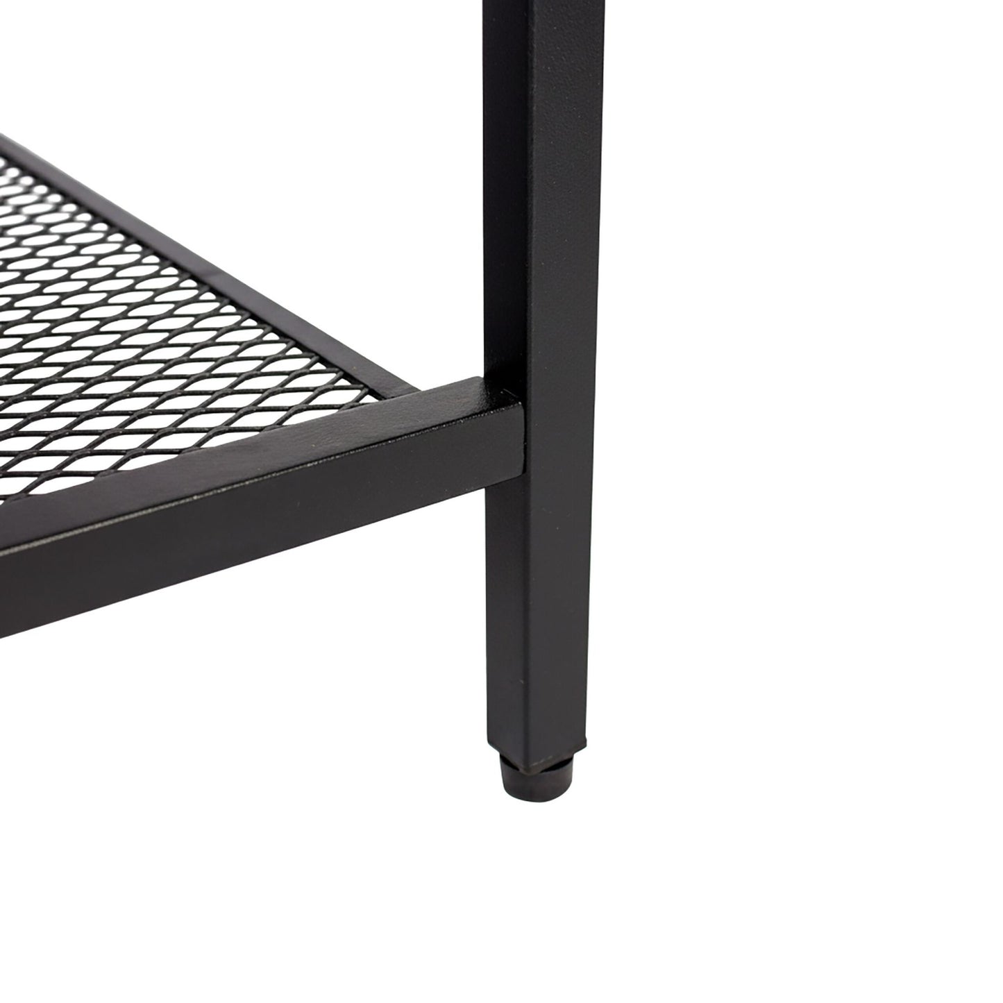 Bedside Table Set, 2-Piece with Drawer & Shelf