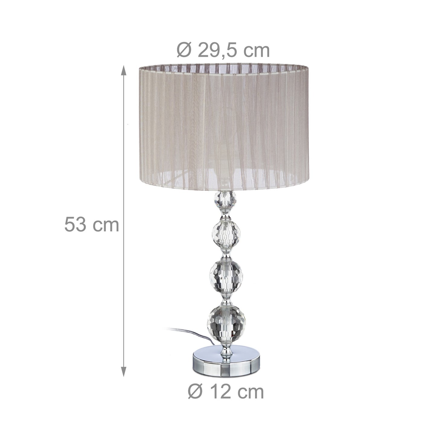 Bedside lamp Crystal