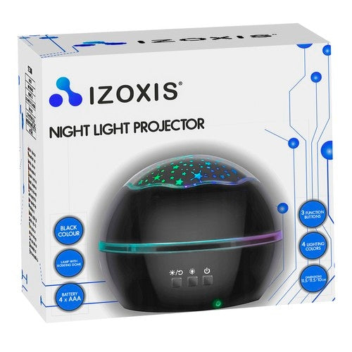 Bedside lamp with a projector - black LP16857