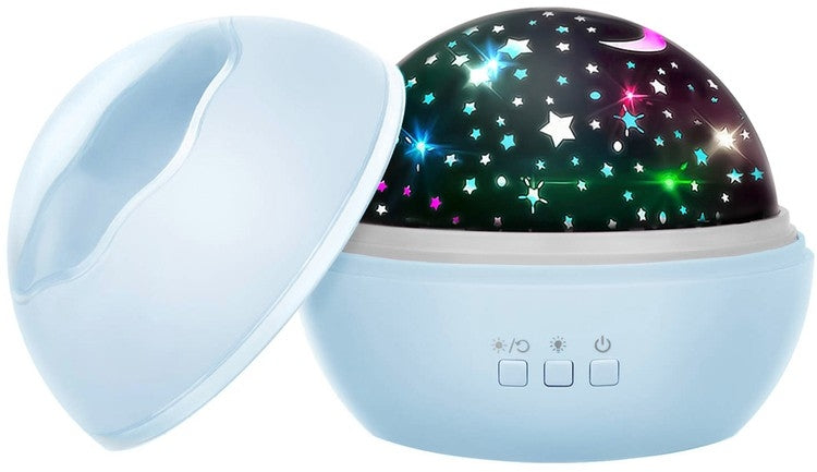 Bedside lamp with a projector - blue LP16858