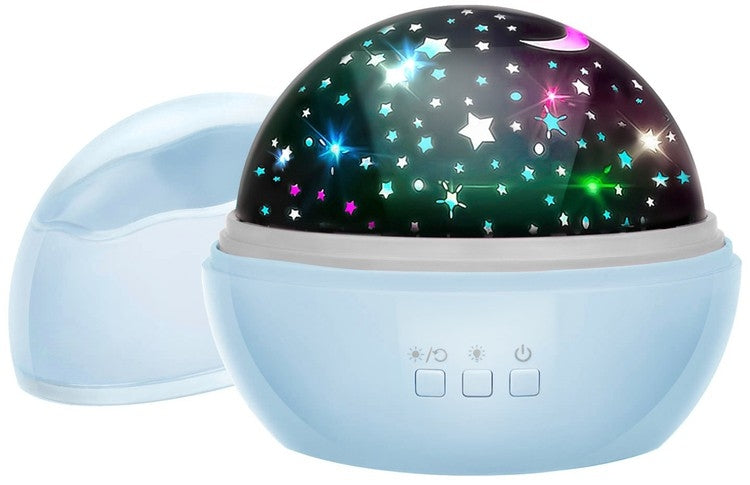 Bedside lamp with a projector - blue LP16858