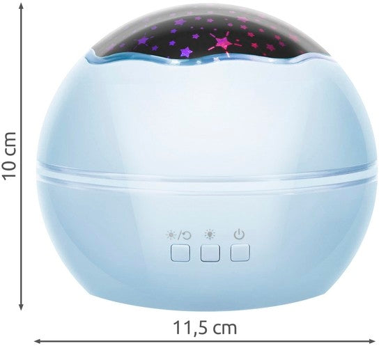 Bedside lamp with a projector - blue LP16858