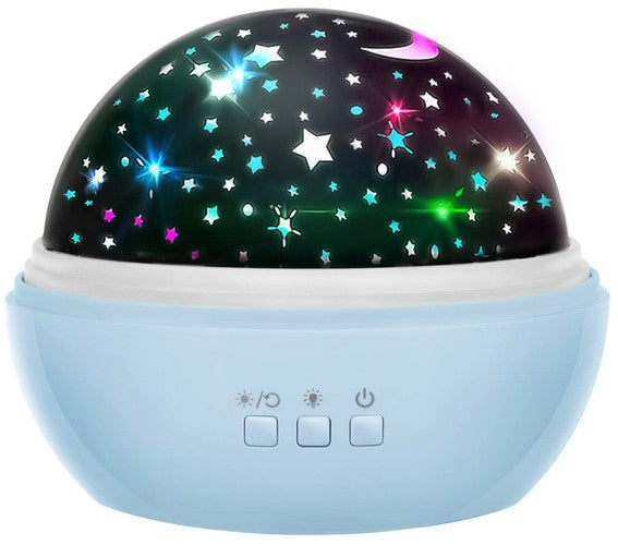 Bedside lamp with a projector - blue LP16858