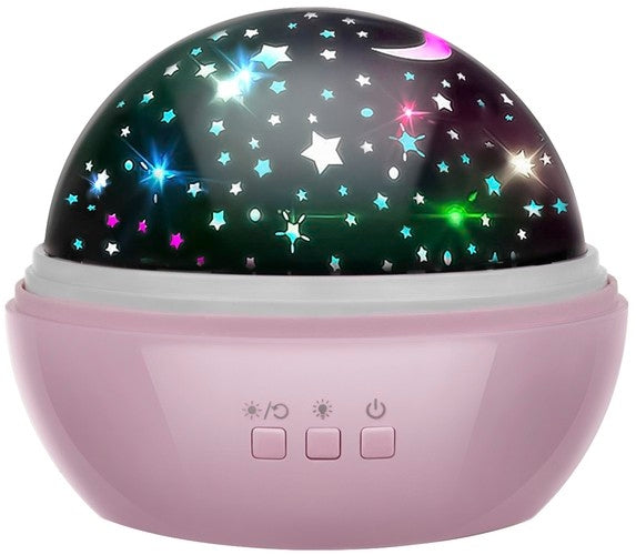Bedside lamp with a projector - pink LP16859
