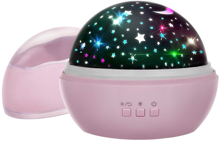 Bedside lamp with a projector - pink LP16859