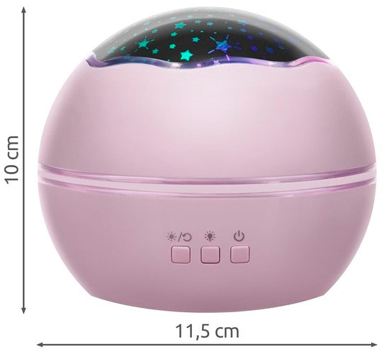 Bedside lamp with a projector - pink LP16859