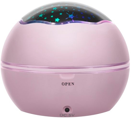 Bedside lamp with a projector - pink LP16859