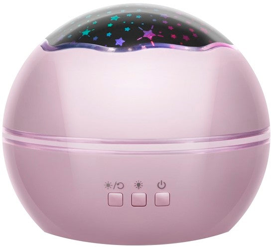Bedside lamp with a projector - pink LP16859