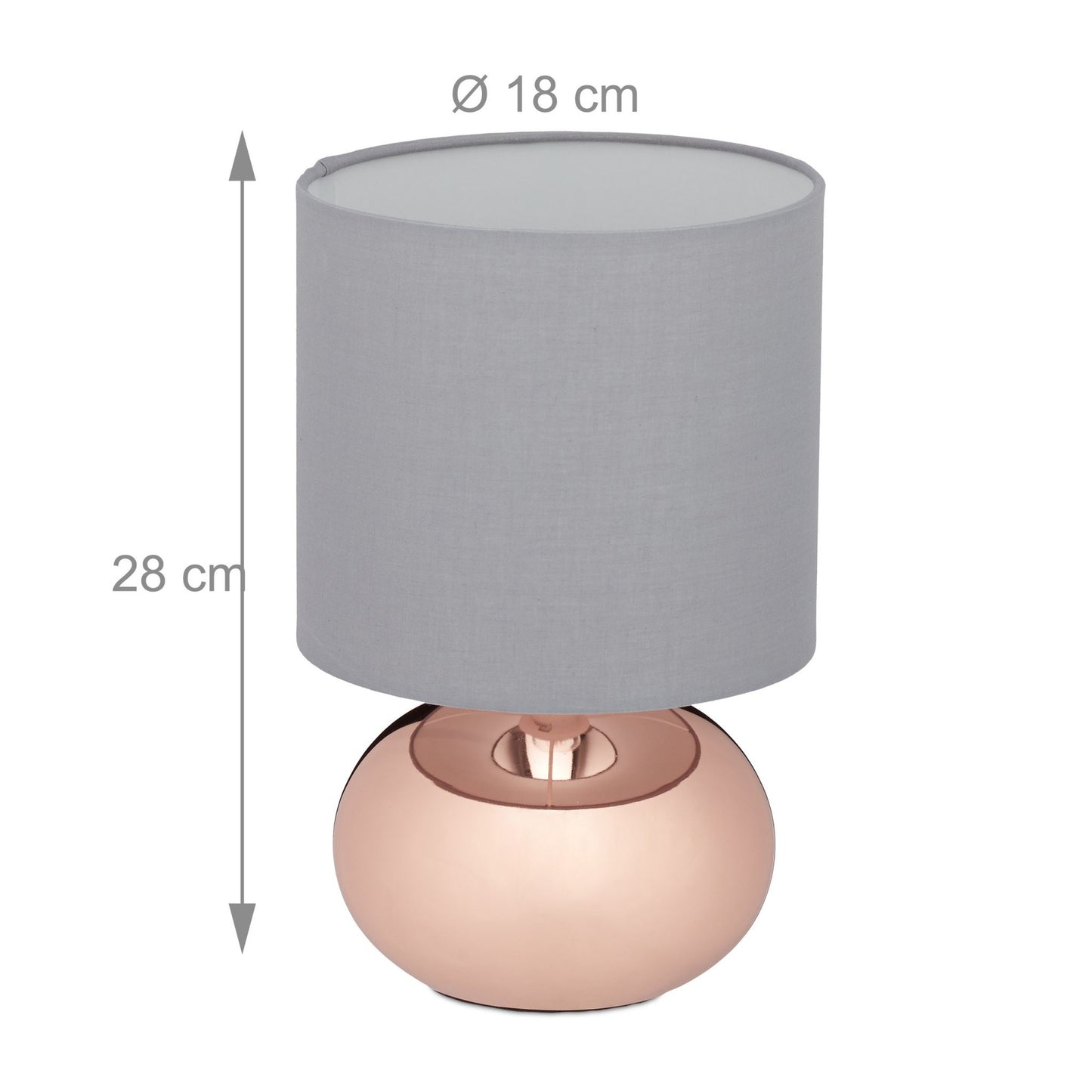 Bedside lamp with touch function