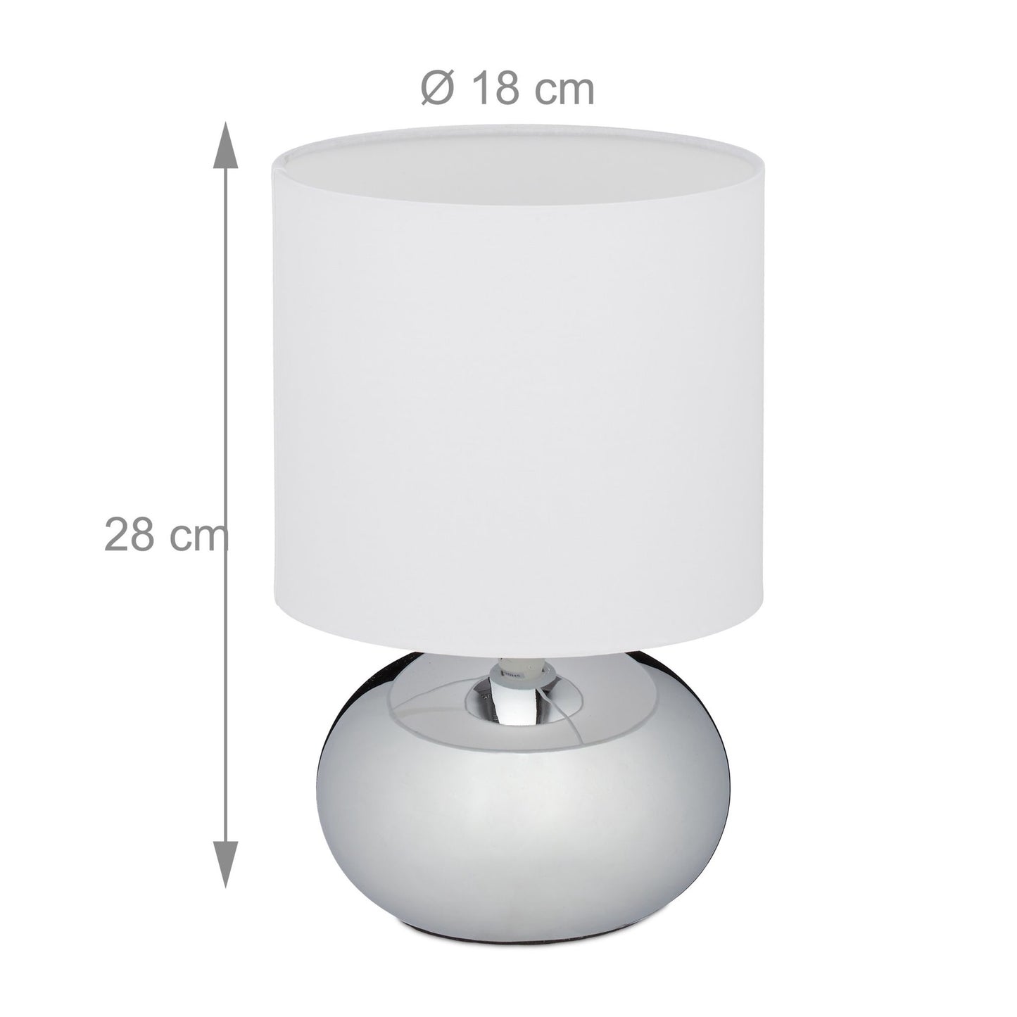 Bedside lamp with touch function