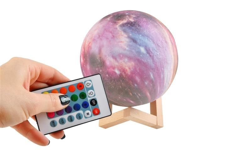 Bedside moon lamp 15cm, 16 colors