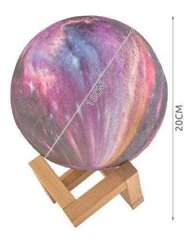 Bedside moon lamp 15cm, 16 colors