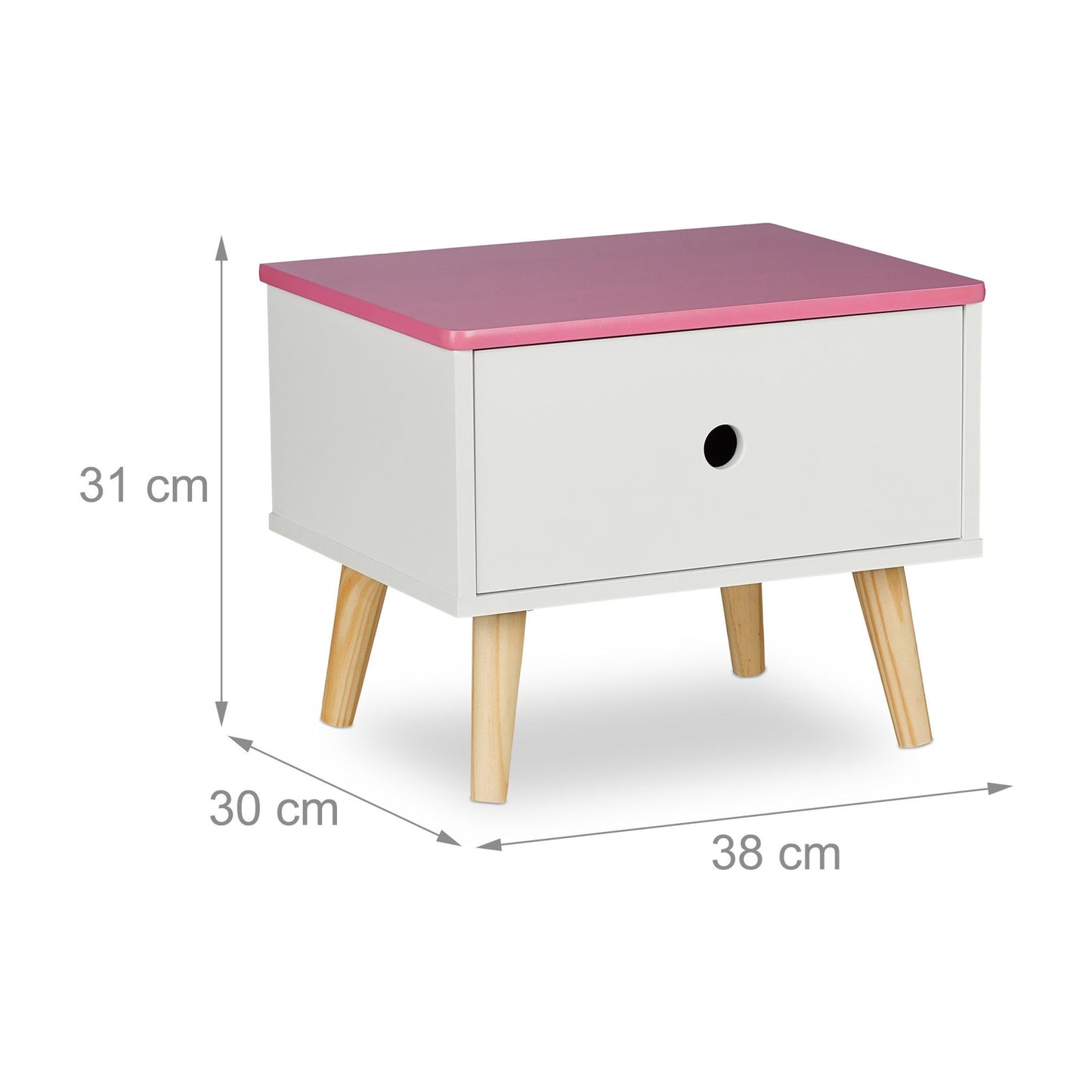 Bedside table for children with drawer