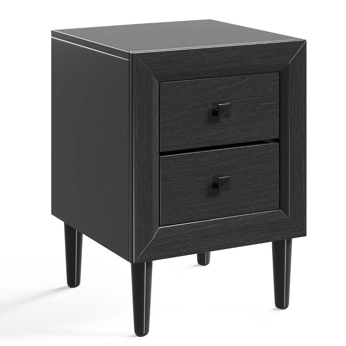 Bedside tables wooden side table with 2 drawers coffee table modern sofa table black
