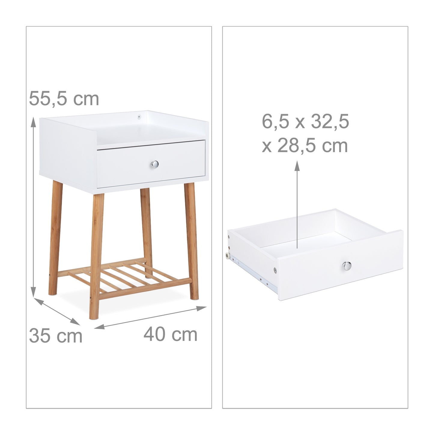 Bedside table with drawer