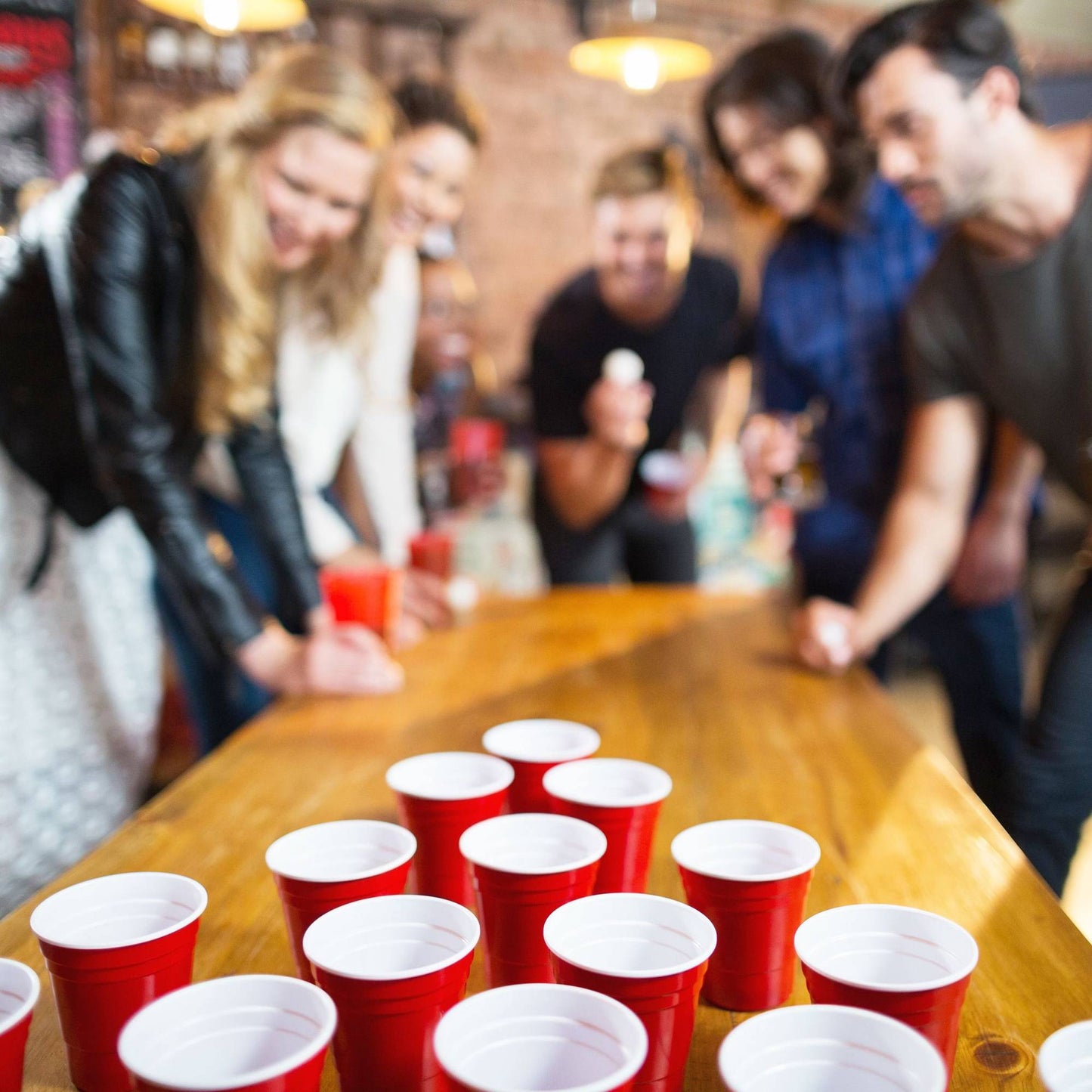 Beer Pong cup with balls
