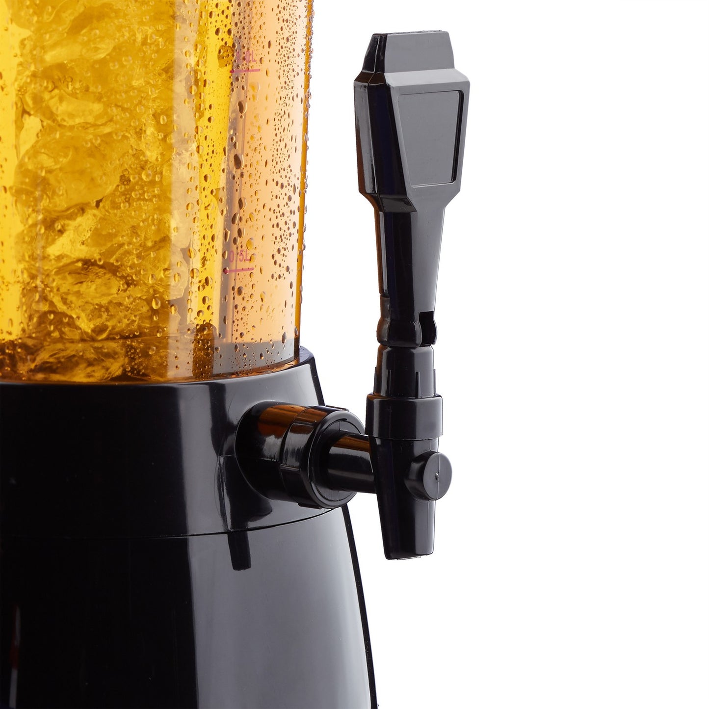 Beer column with tap