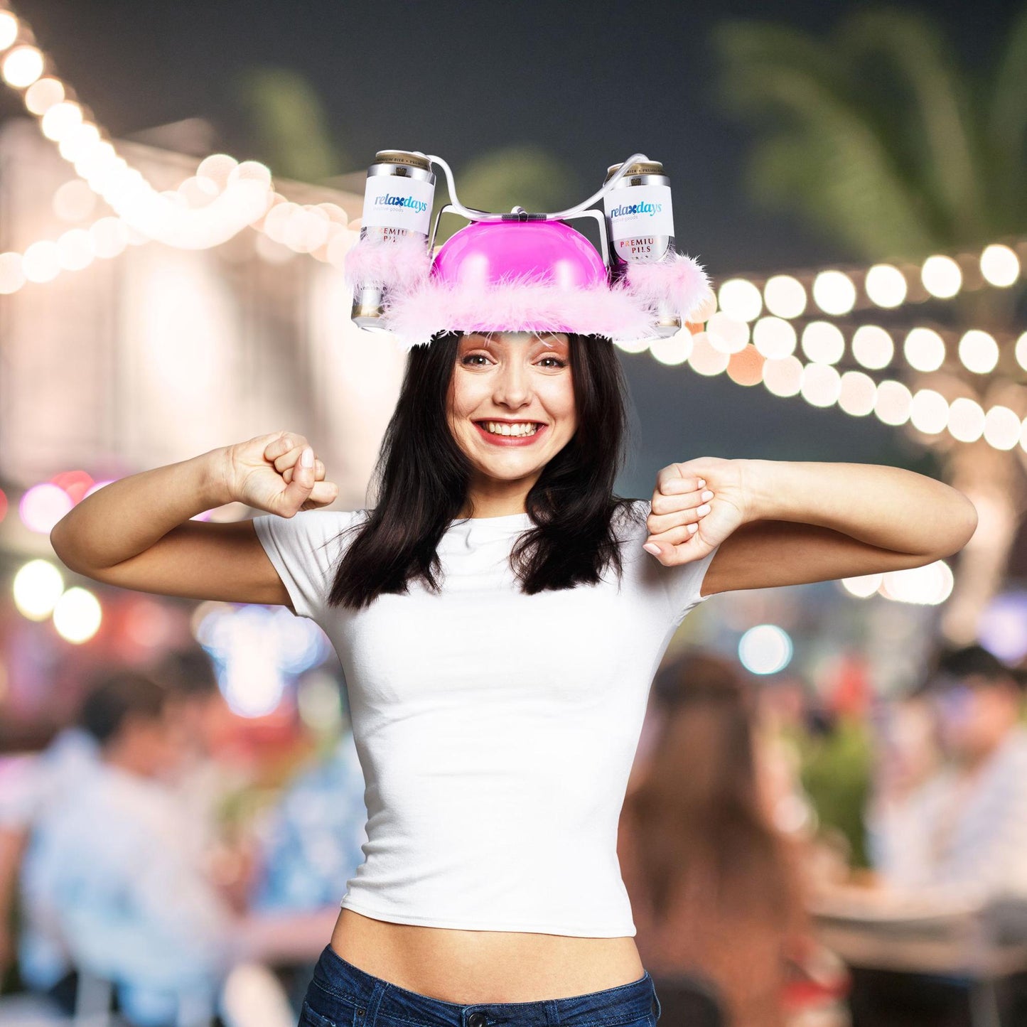 Beer helmet Pink