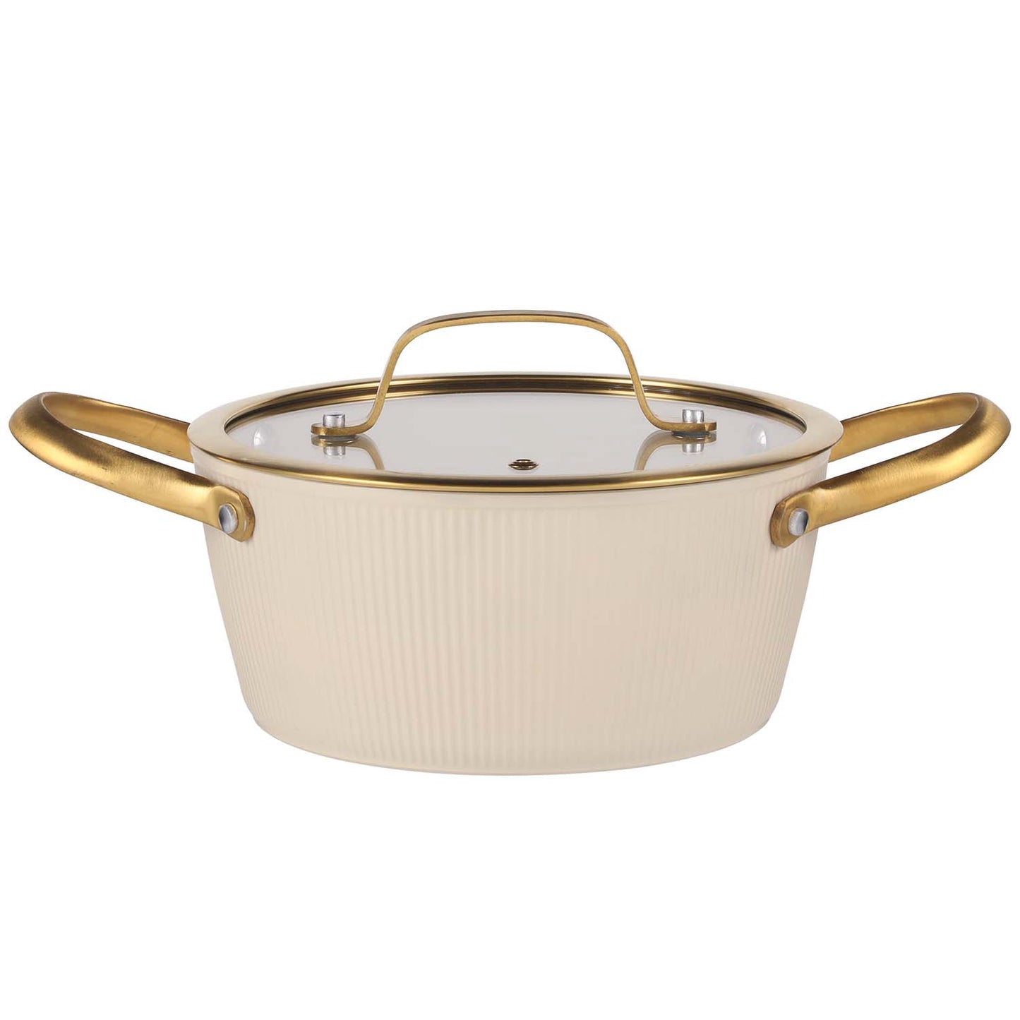 Beige 20 cm Pot, 2.4 L, Ceramic Non-Stick Coating