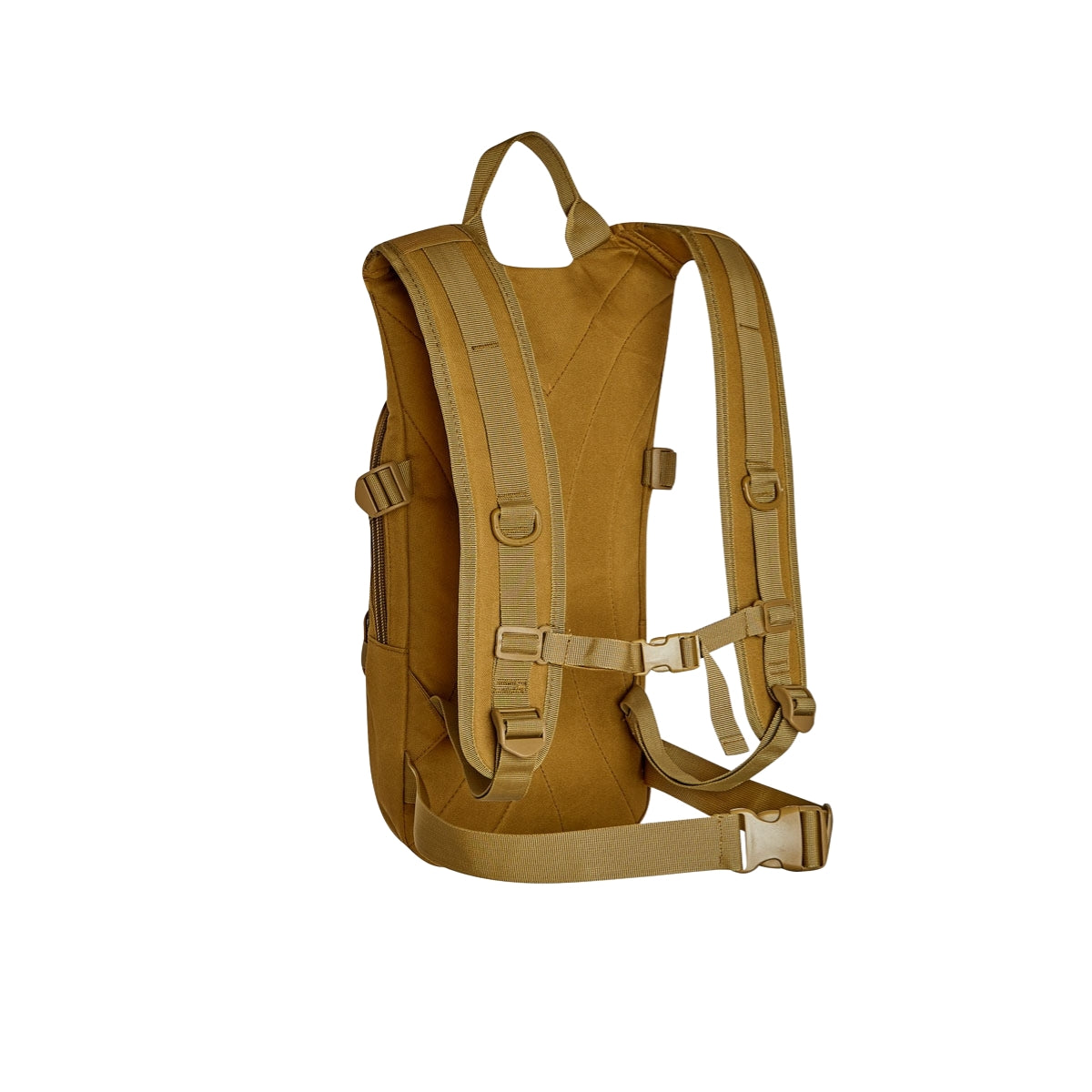 Beige Backpack, Large Capacity, Durable Fabric