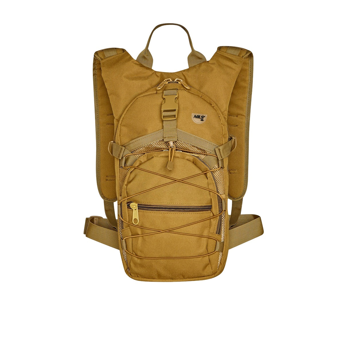 Beige Backpack, Large Capacity, Durable Fabric