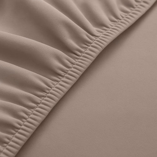 Beige Chair Covers, Set of 6, Stretchable Fabric