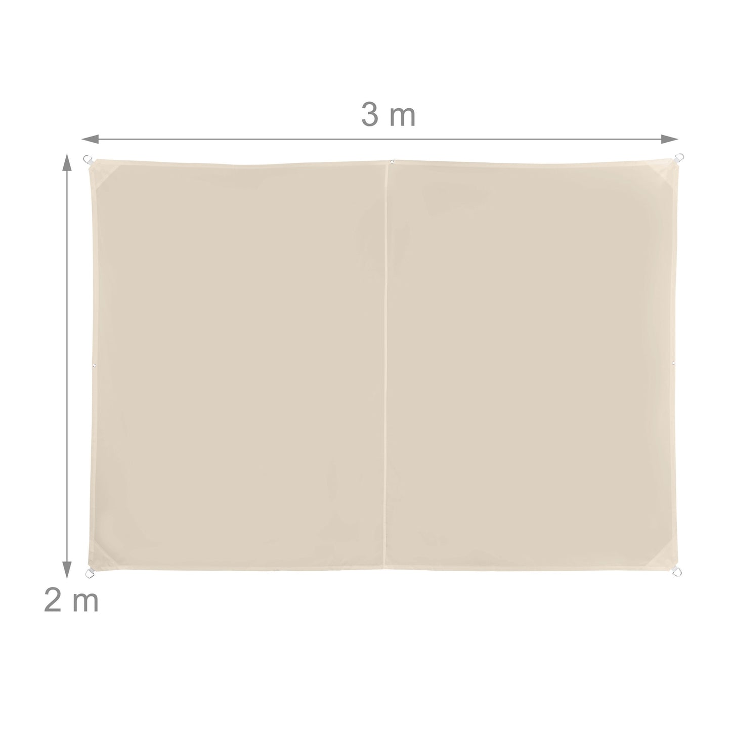 Beige Rectangular Shade Sail – UV Protection Awning