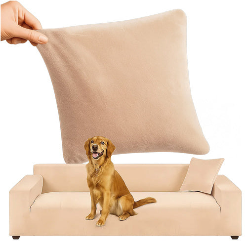 Beige Sofa Cover, Stretchable, 190-230cm