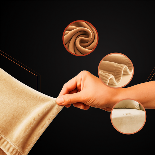 Beige Sofa Cover, Stretchable, 190-230cm
