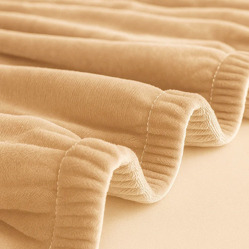 Beige Sofa Cover, Stretchable, 190-230cm
