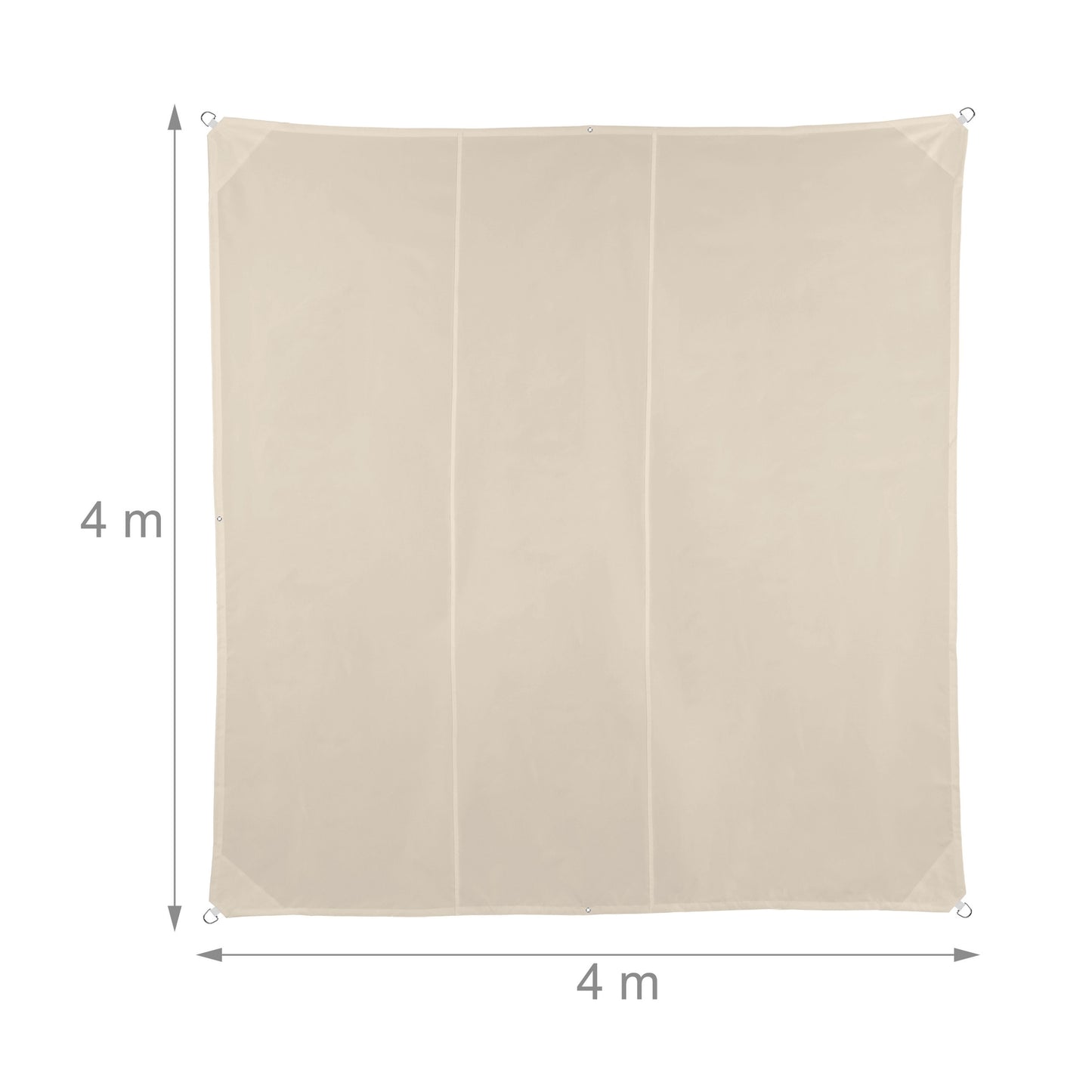Beige UV-Protection Shade Sail for Patio & Balcony