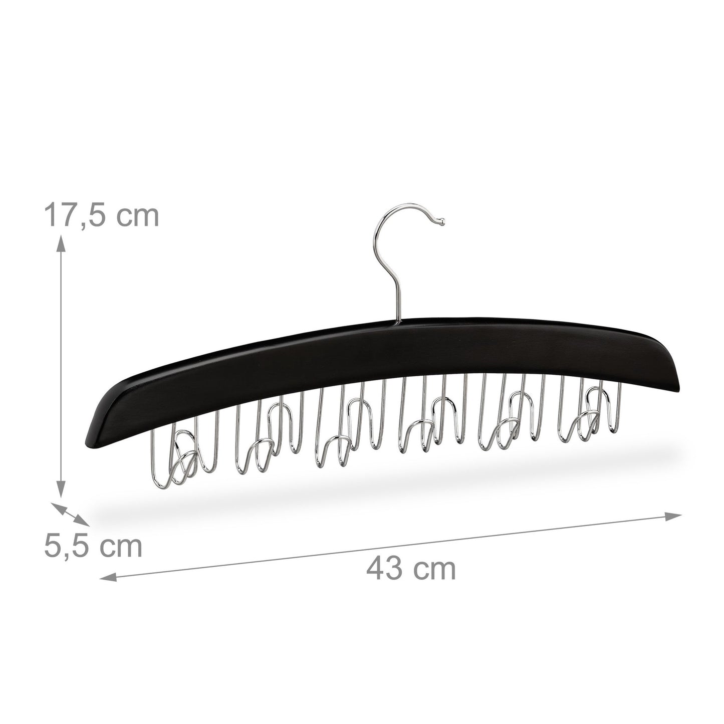 Belt holder wooden black