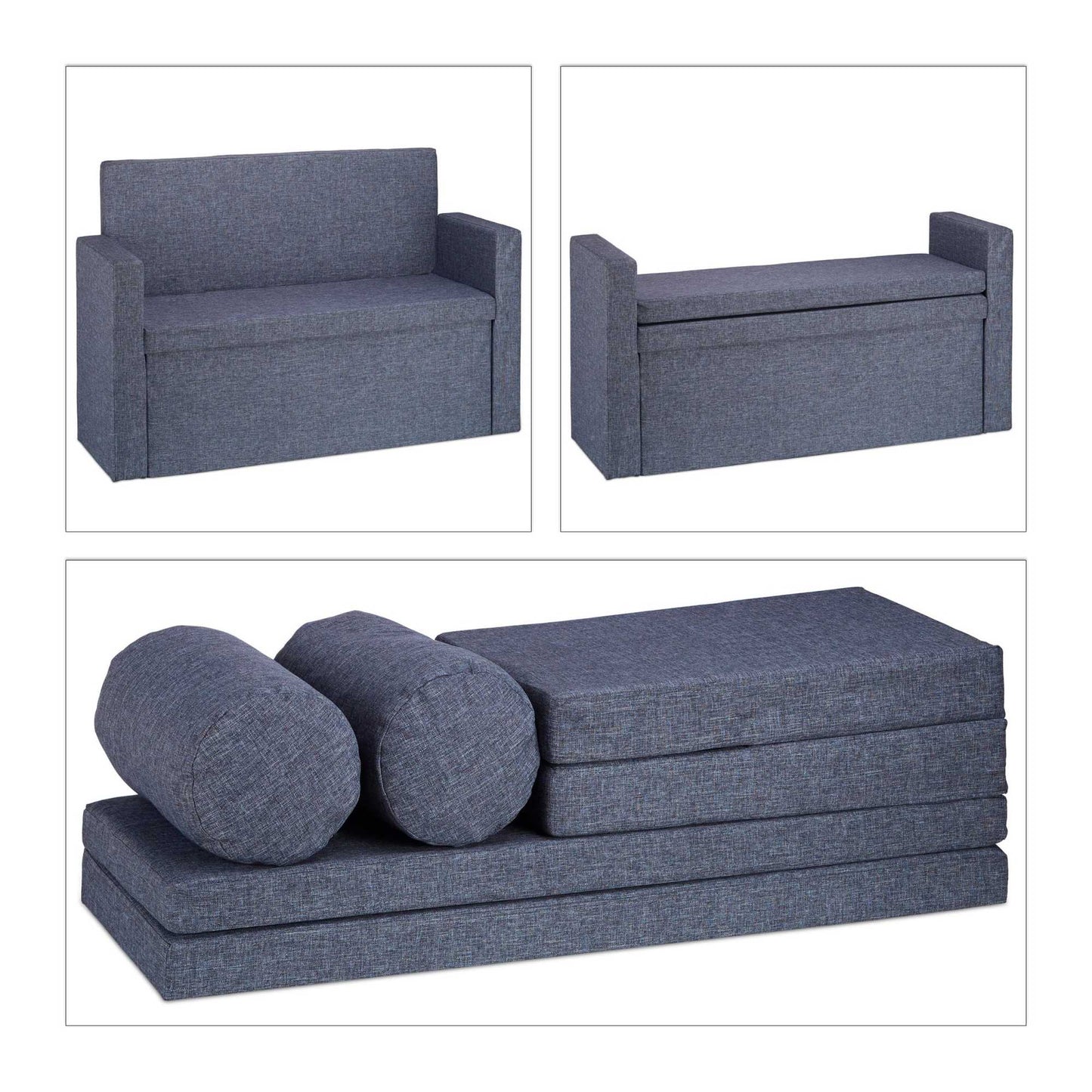 Bench backrest with cushion