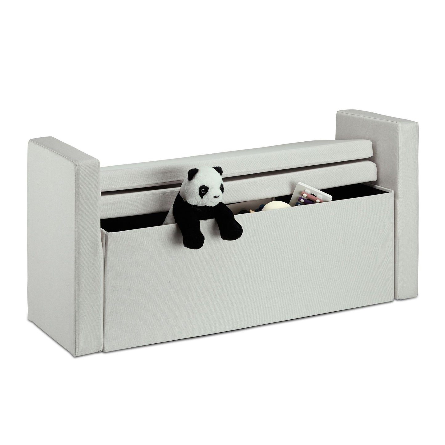 Bench backrest with cushion