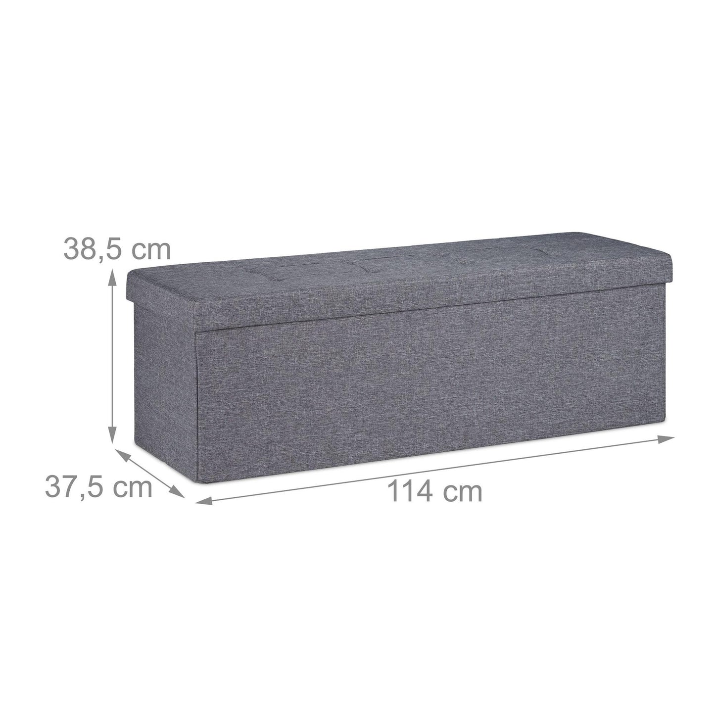 Bench with 3 compartments