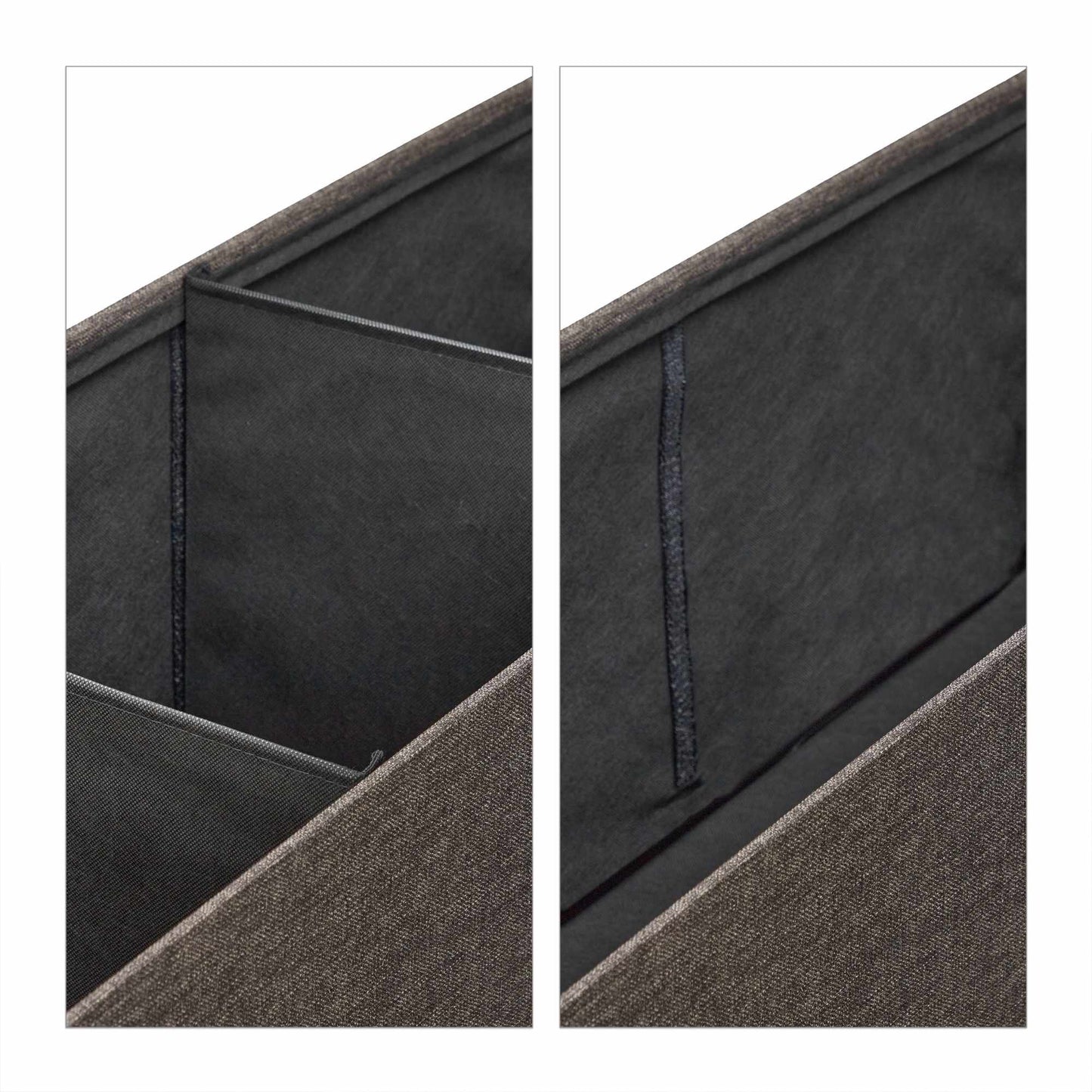 Bench with 3 compartments