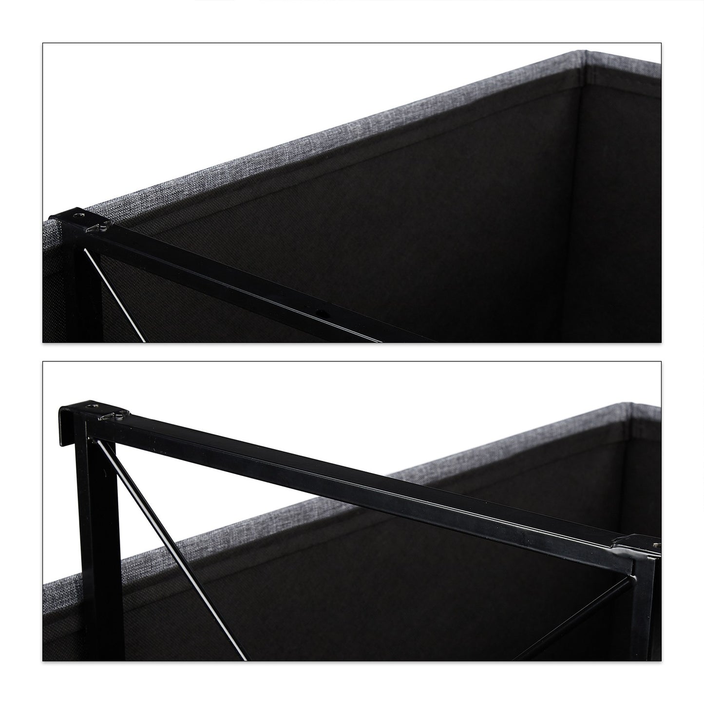 Bench with partition grid
