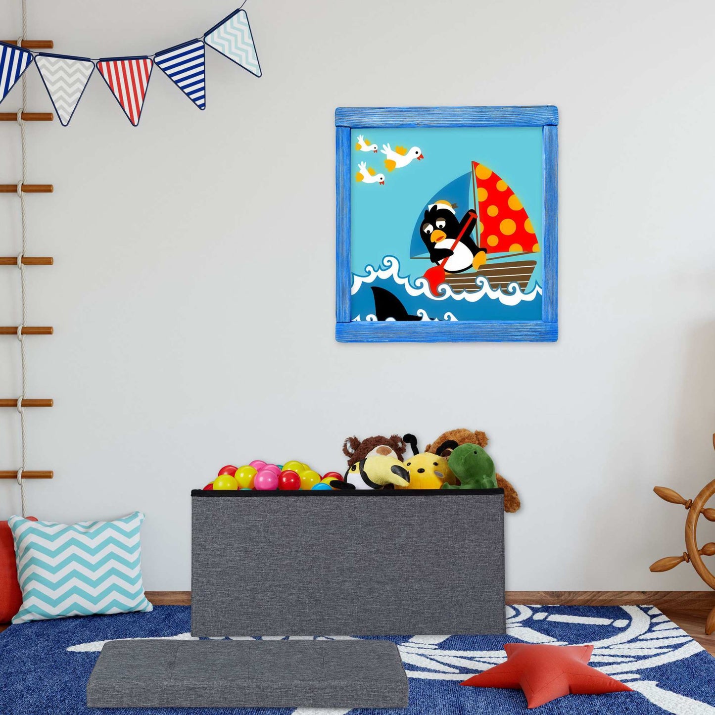 Bench with storage space