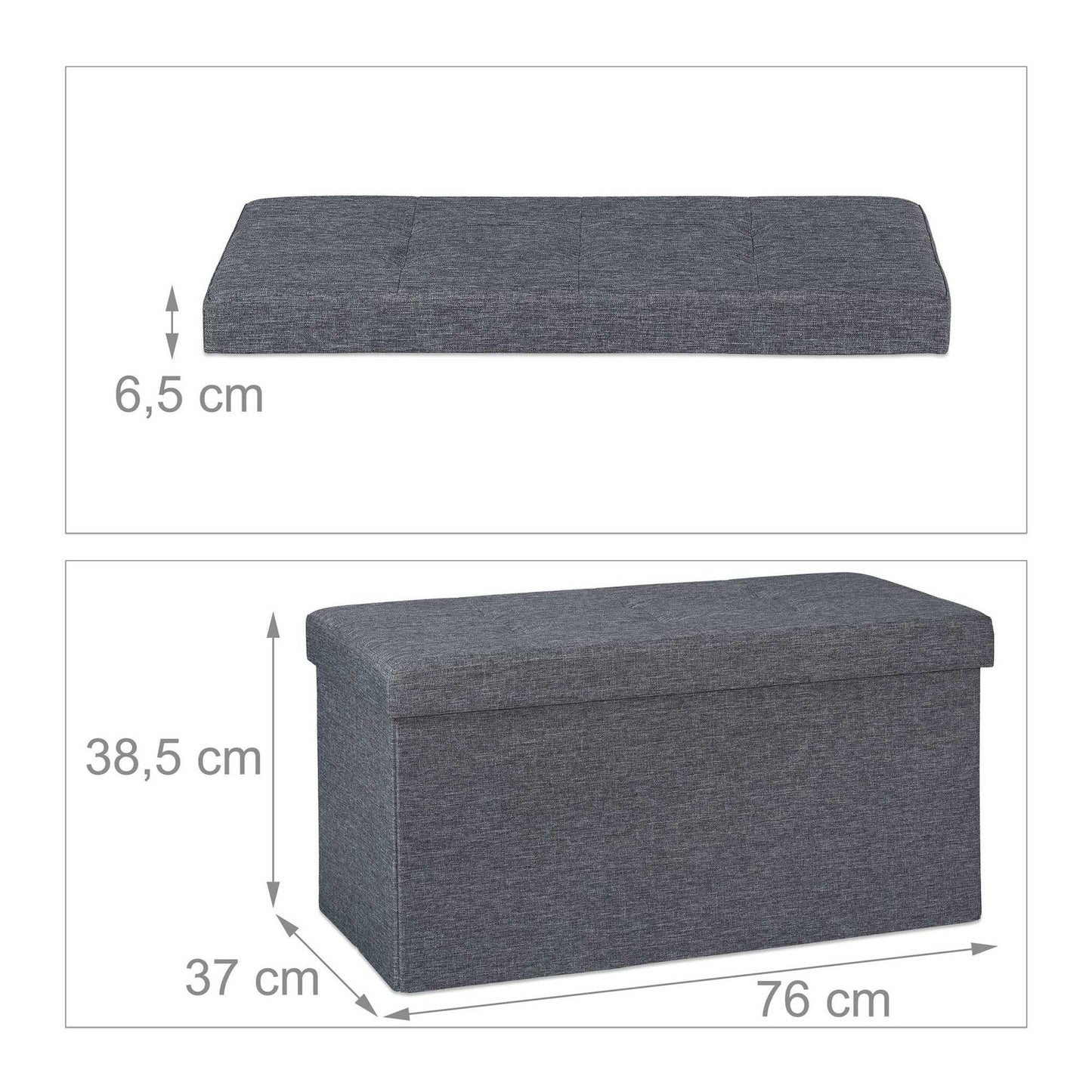Bench with storage space