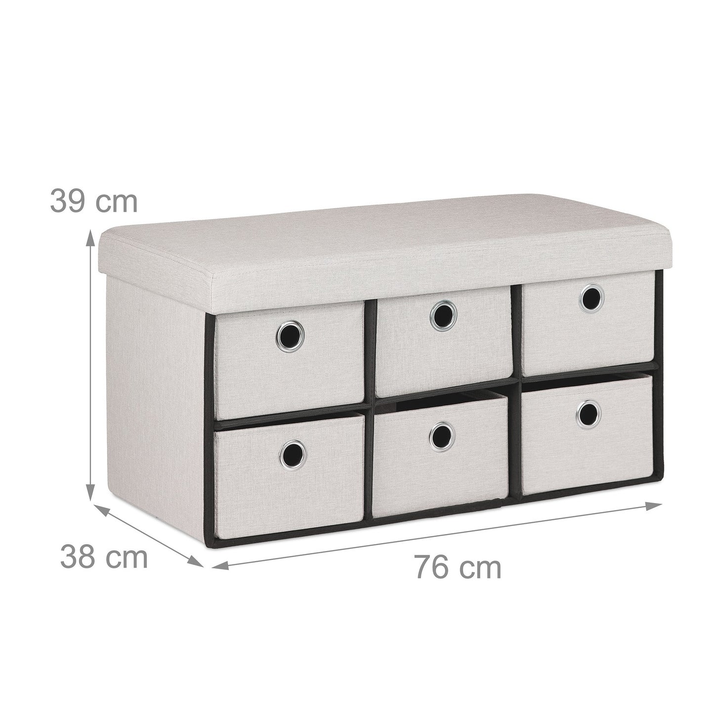 Bench with storage space