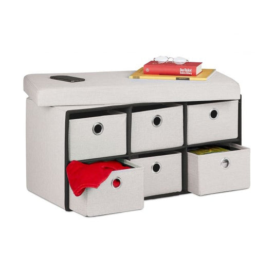 Bench with storage space