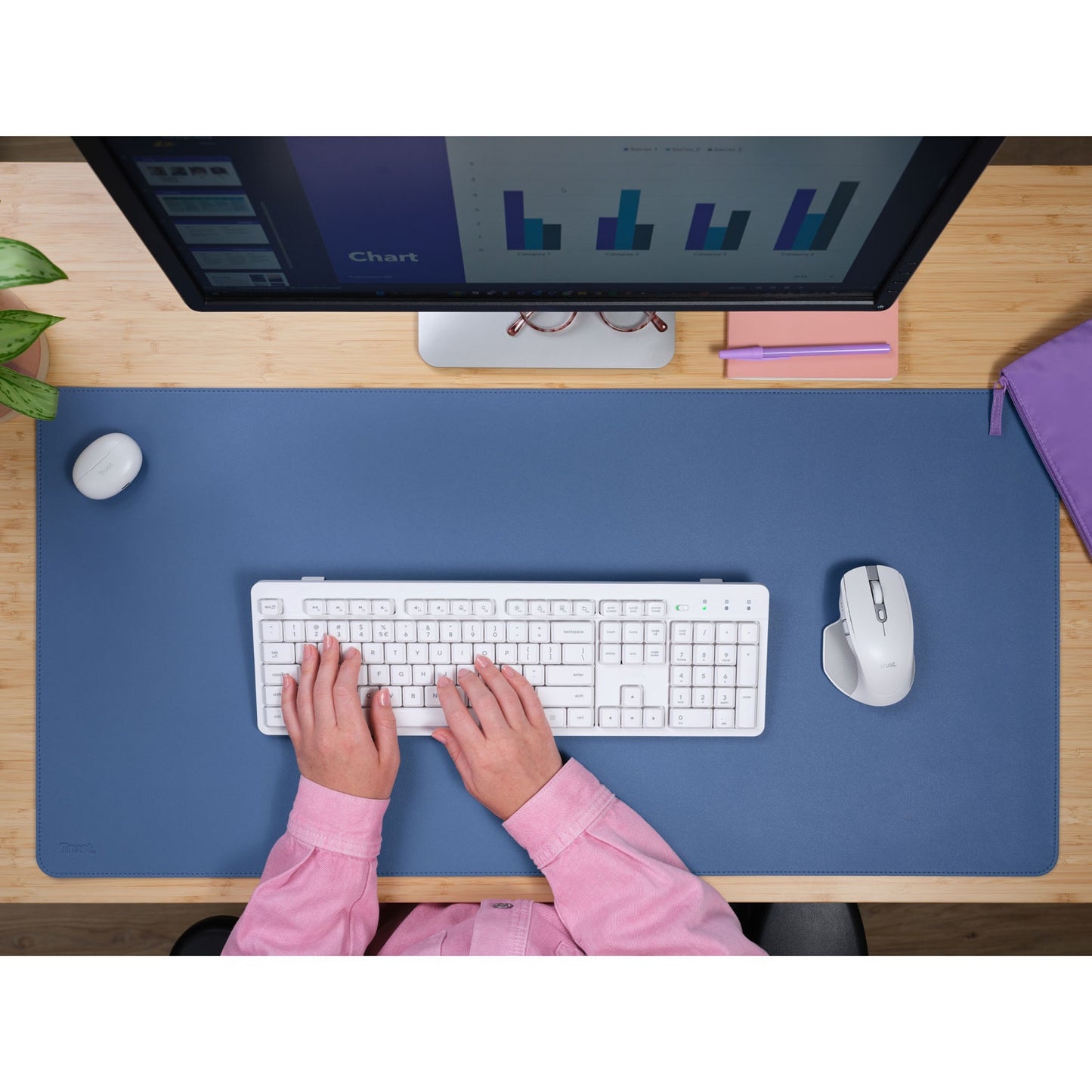 Benya XXL Desk Mat Blue