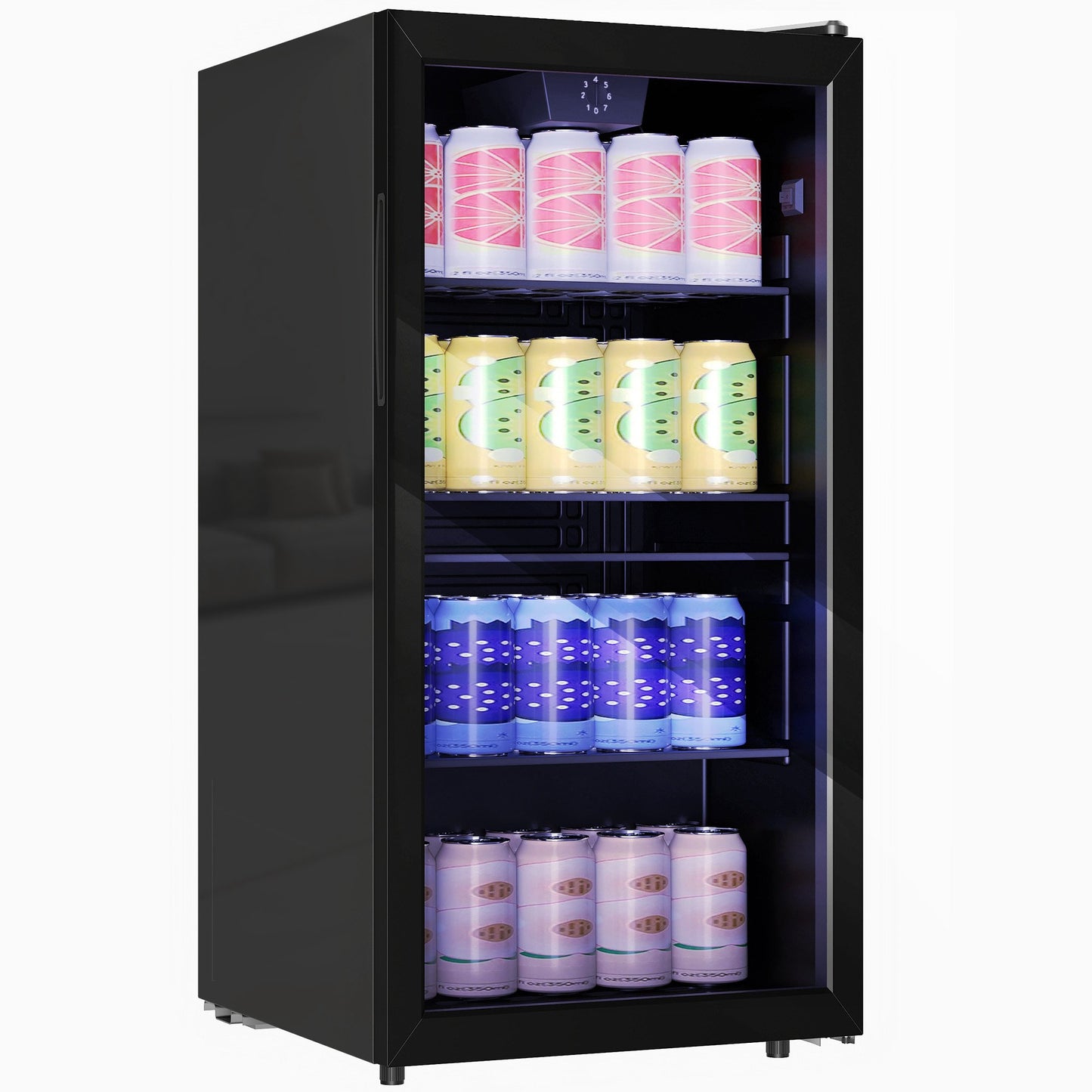 Beverage Cooler, 93L, 115 Can Capacity, Adjustable Shelves