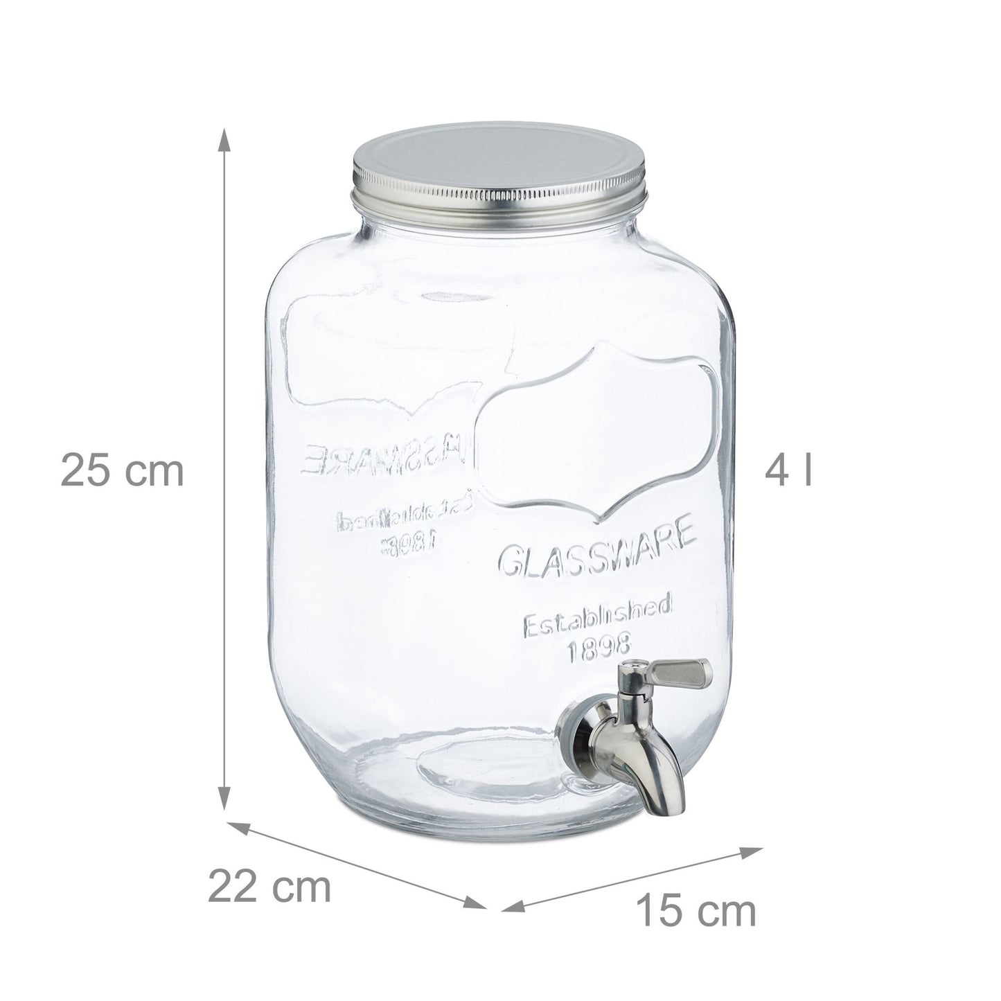 Beverage container 4 L in 2-pack