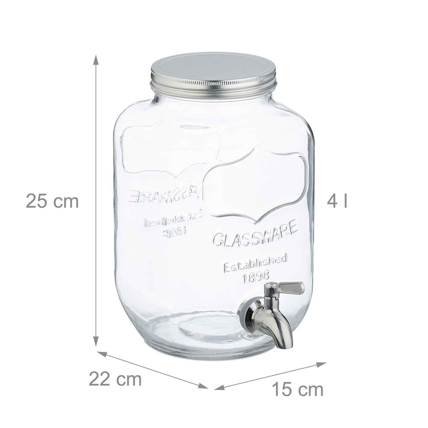 Beverage container 4 L in 2-pack