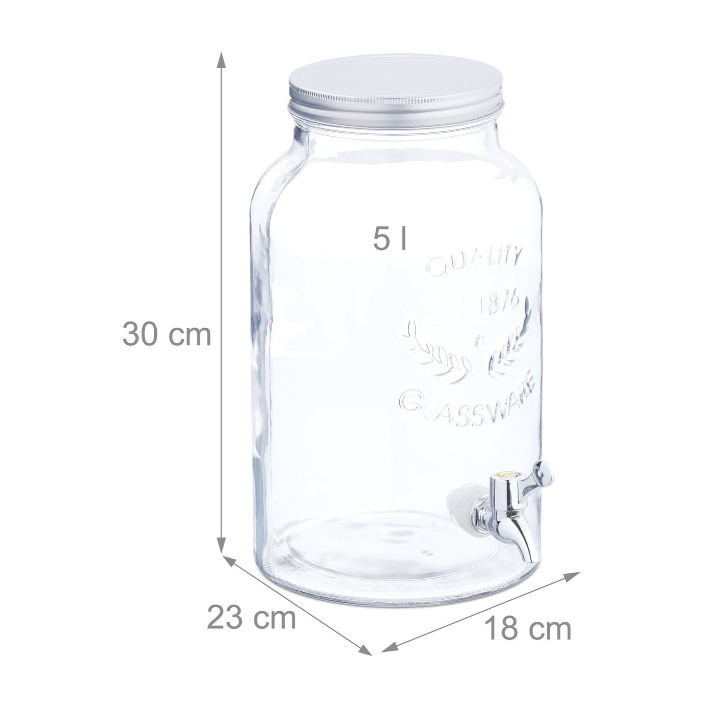 Beverage dispenser 5 L in vintage design