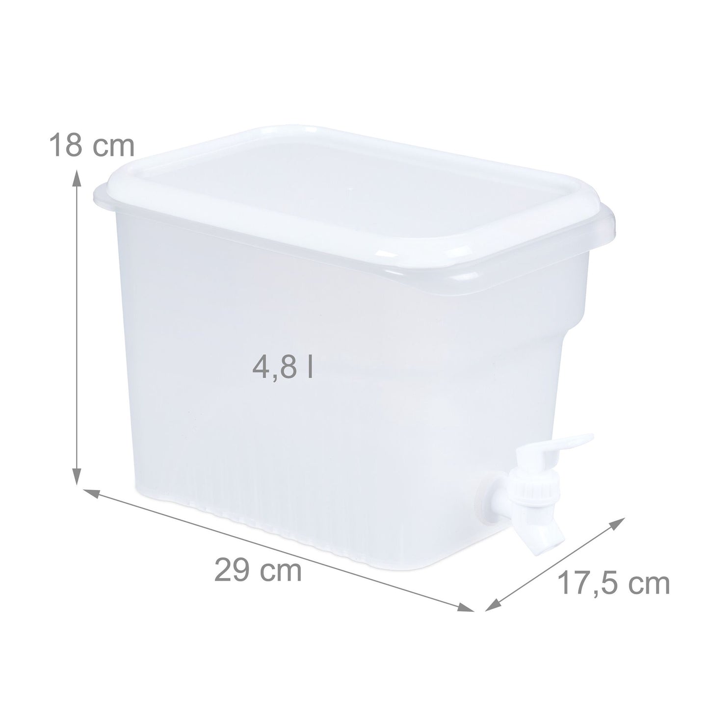 Beverage dispenser for refrigerator 4.8 liters