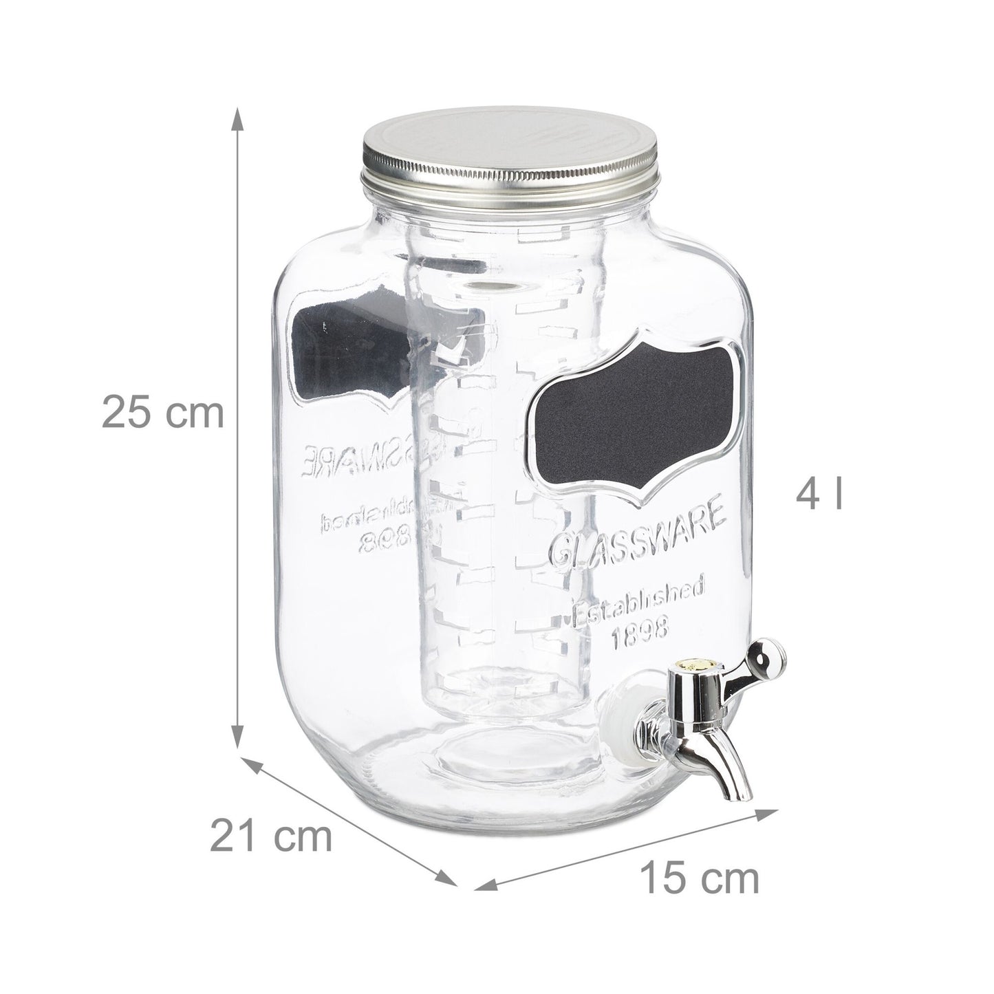 Beverage dispenser with fruit insert 4 L